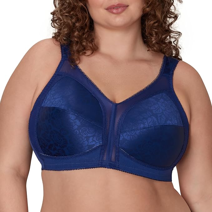 Playtex Women's Wireless Bra, 18 Hour Plus-Size Bras Available, Full Coverage, Smoothing, 4693, Single or 2-Pack